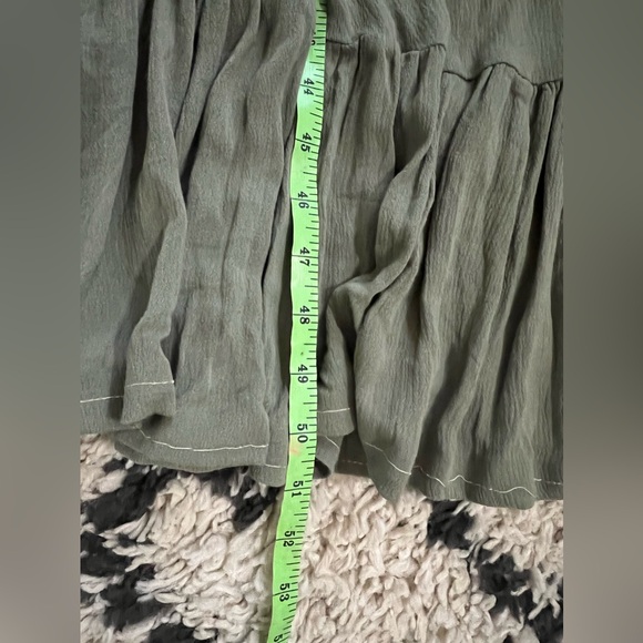 NWT Mia Joy Joyfolie ruffled Olive dress size small - Picture 9 of 11